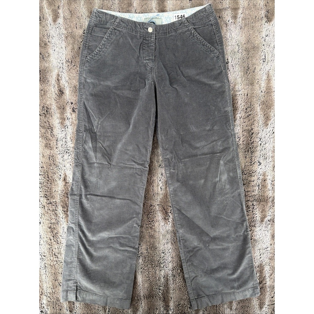 EUC Horny Toad Women's Gray Corduroy Mid Rise Wide Legs Pants - Size 6 (28x30)